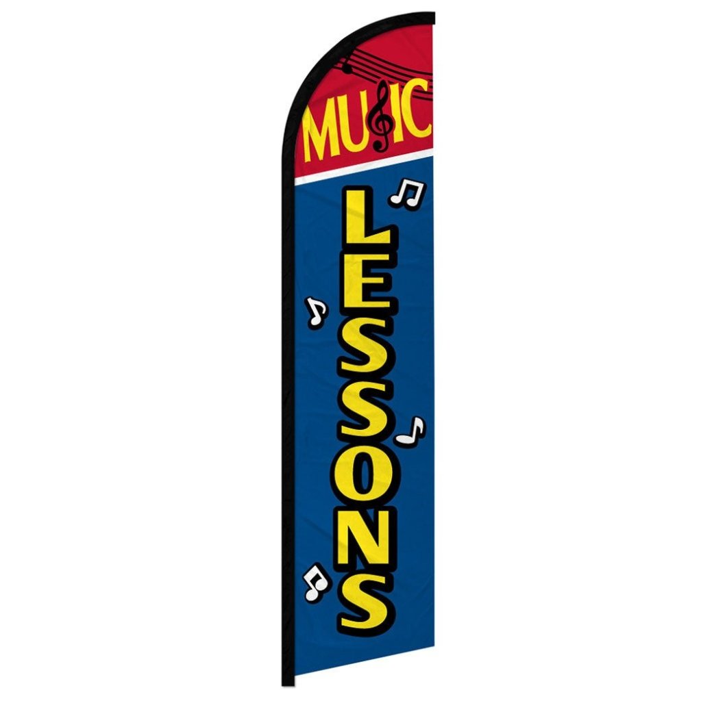 Music Lessons Windless Banner Flag - Flags Importer