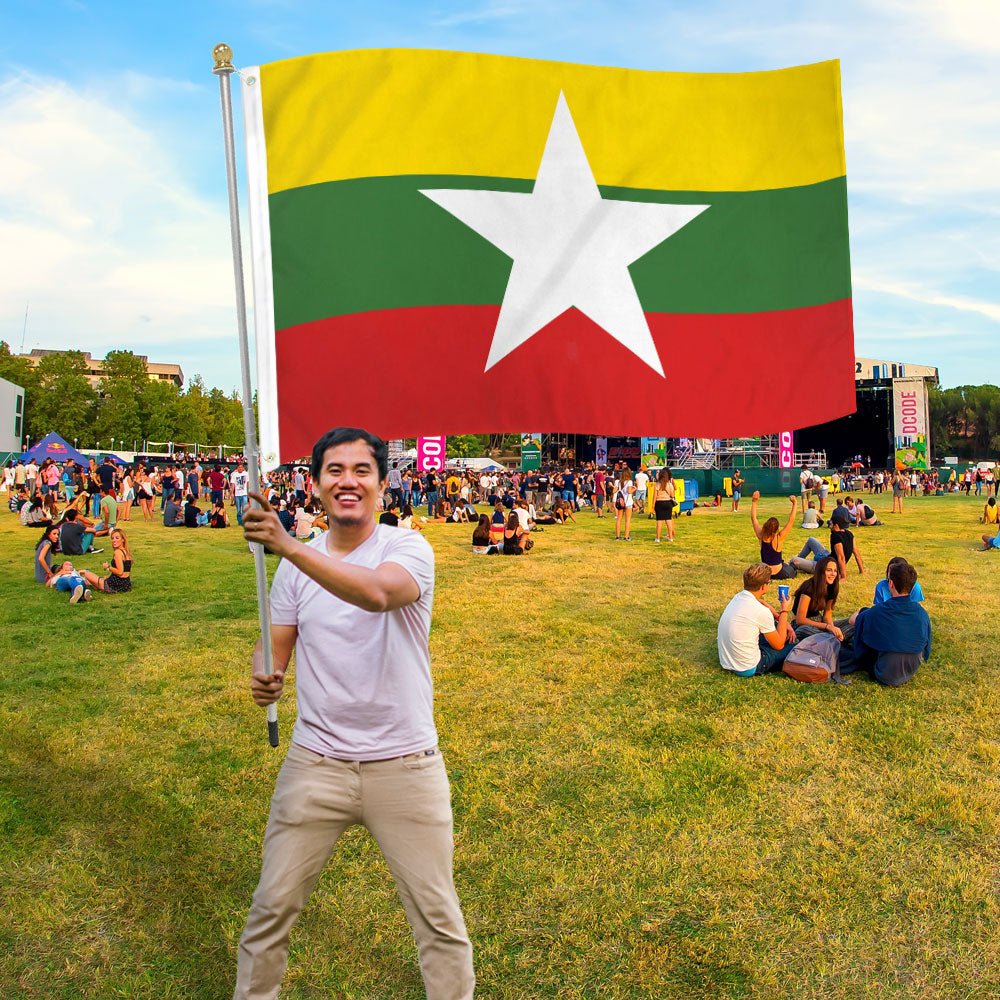 Myanmar (Burma) Flag 3x5ft Poly - Flags Importer