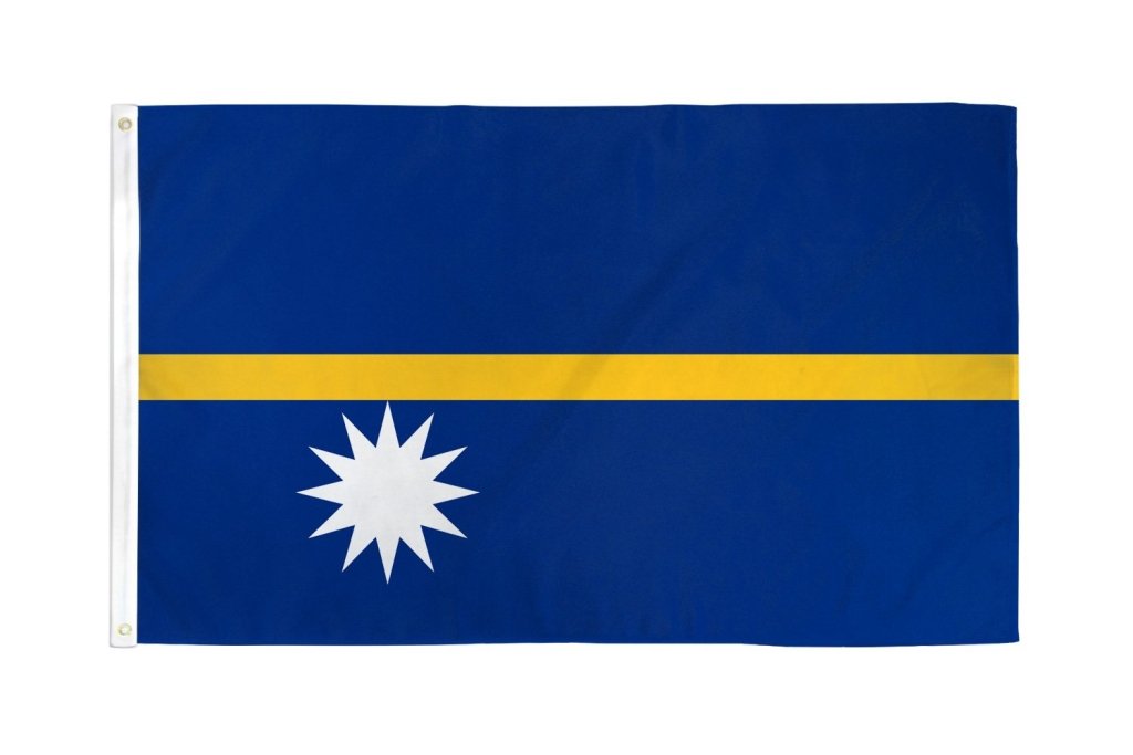 Nauru Flag 2x3ft Poly - Flags Importer