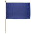 Navy Blue Solid Color 12x18in Stick Flag - Flags Importer