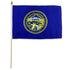 Nebraska 12x18in Stick Flag - Flags Importer