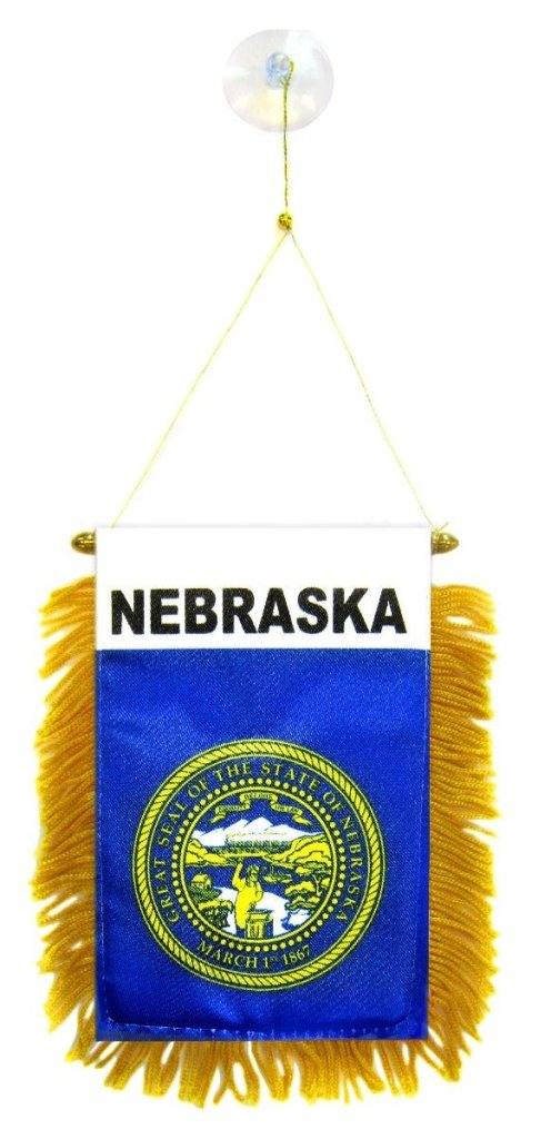 Nebraska Mini Banner - Flags Importer