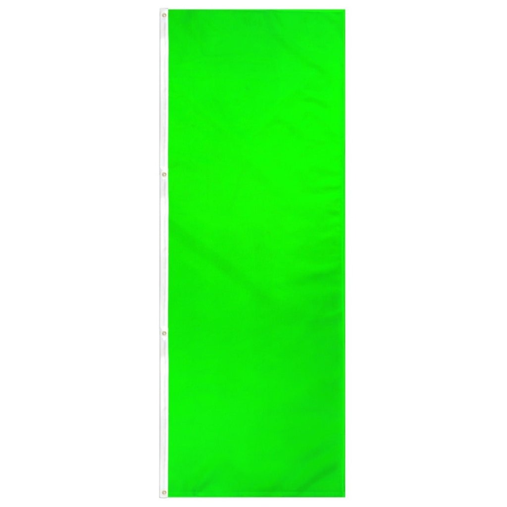 Neon Green Solid Color 3x8ft DuraFlag Banner - Flags Importer