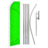 Neon Green Solid Color Super Flag & Pole Kit - Flags Importer