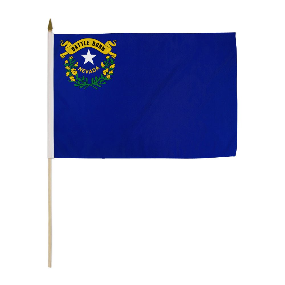 Nevada 12x18in Stick Flag - Flags Importer