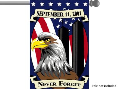 Never Forget 9/11 Garden Flag (28x40in) - Flags Importer