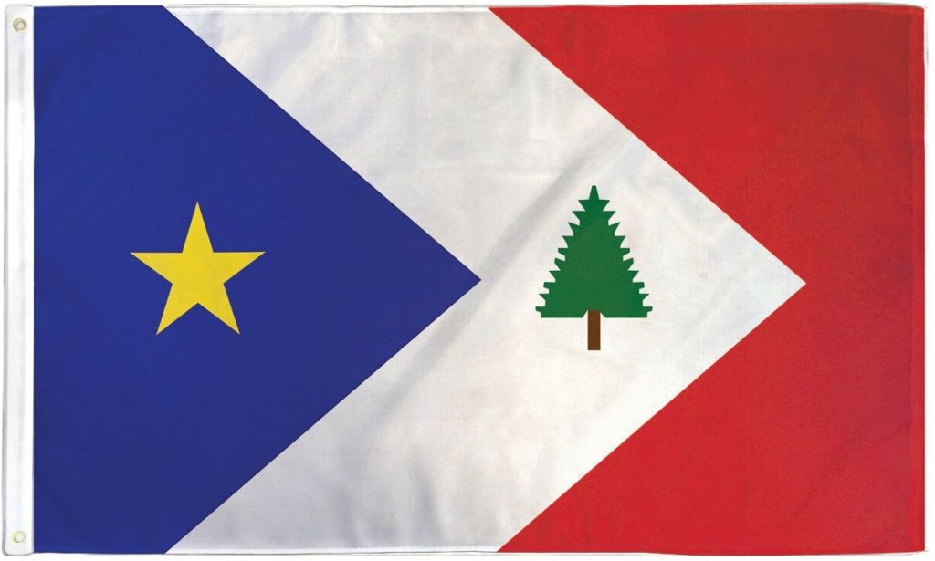 New England Acadiana Flag 3x5ft Poly - Flags Importer