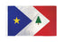 New England Acadiana Flag 3x5ft Poly - Flags Importer