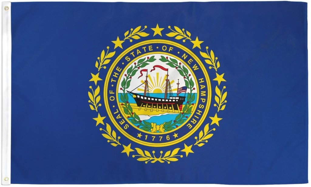 New Hampshire Flag 2x3ft Poly - Flags Importer