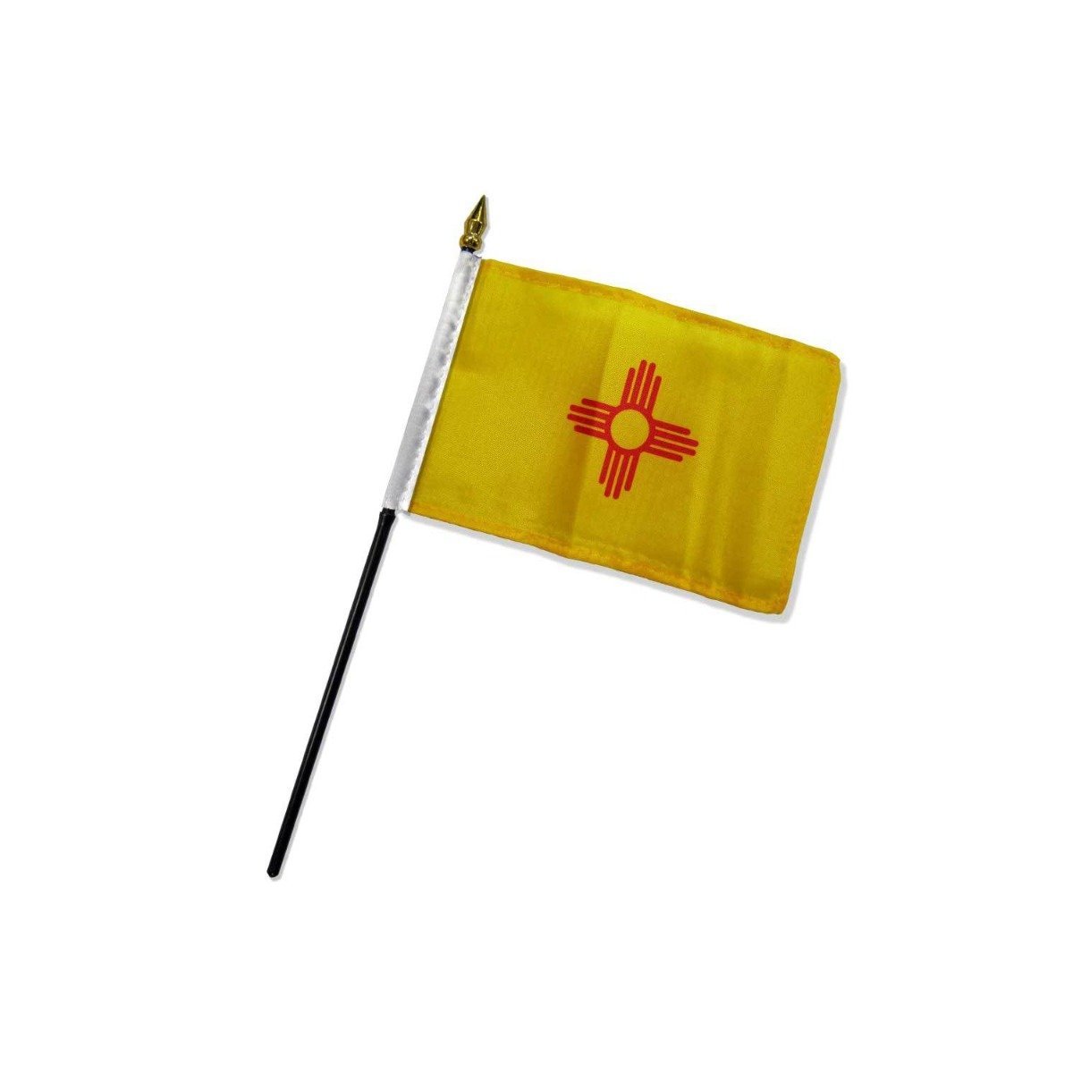 New Mexico 4x6in Stick Flag - Flags Importer