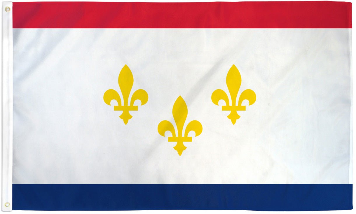 New Orleans City Flag 3x5ft Poly - Flags Importer