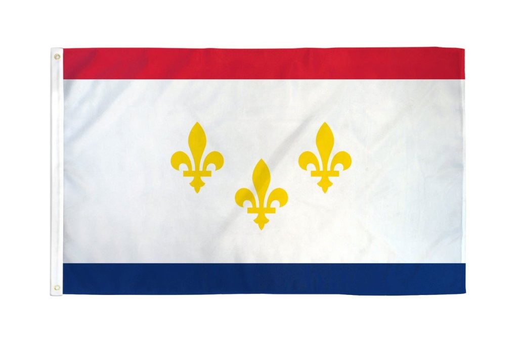 New Orleans City Flag 3x5ft Poly - Flags Importer