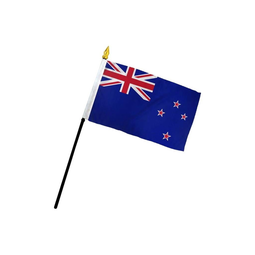 New Zealand 4x6in Stick Flag - Flags Importer