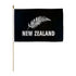 New Zealand (Silver Fern) 12x18in Stick Flag - Flags Importer