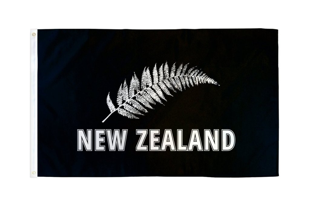 New Zealand (Silver Fern) Flag 2x3ft Poly - Flags Importer