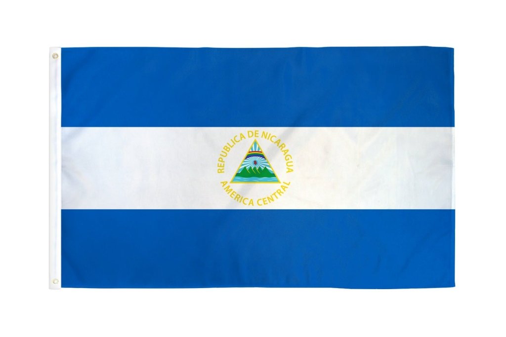 Nicaragua Flag 2x3ft Poly - Flags Importer