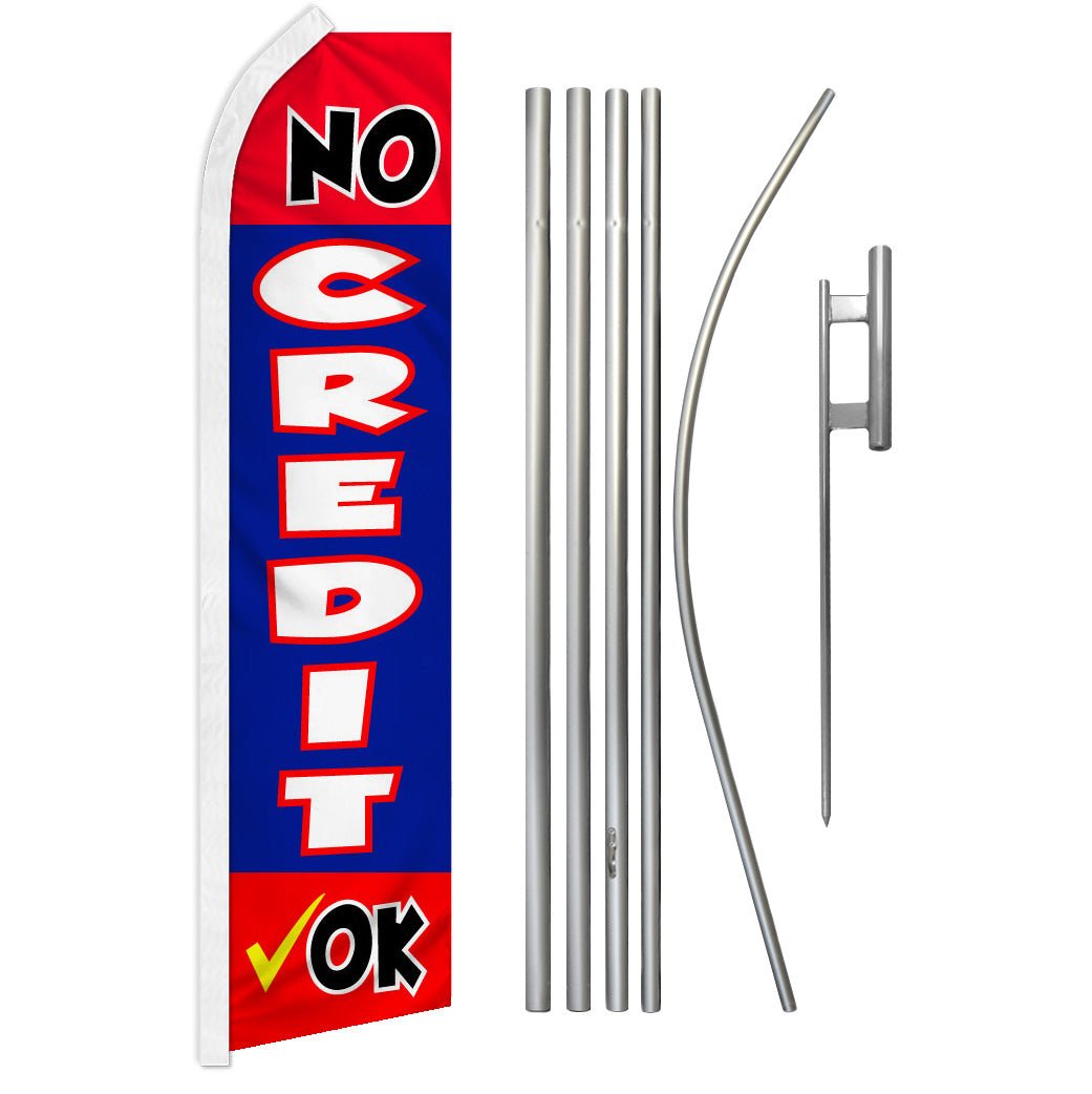 No Credit Ok Super Flag & Pole Kit - Flags Importer