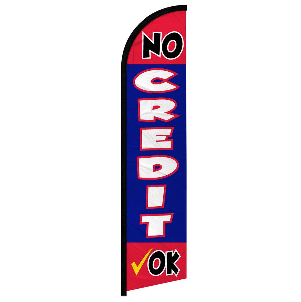 No Credit OK Windless Banner Flag - Flags Importer