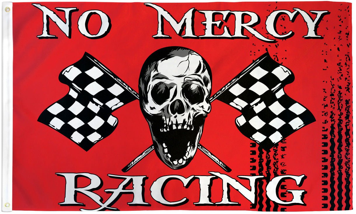 No Mercy Racing Flag 3x5ft Poly - Flags Importer