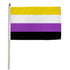 Non - Binary 12x18in Stick Flag - Flags Importer