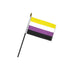 Non - Binary 4x6in Stick Flag - Flags Importer