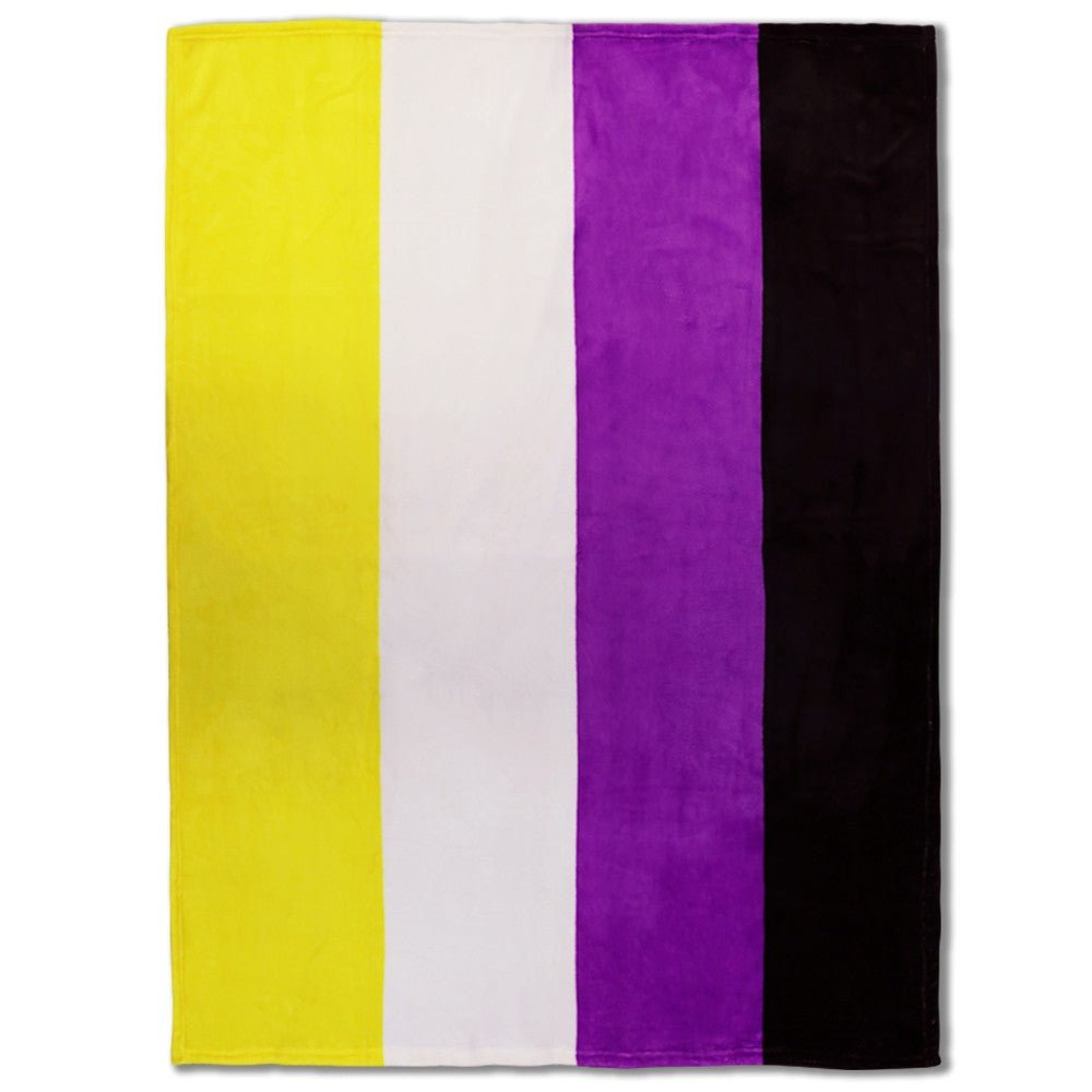 Non - Binary Soft Plush 50x60in Blanket - Flags Importer