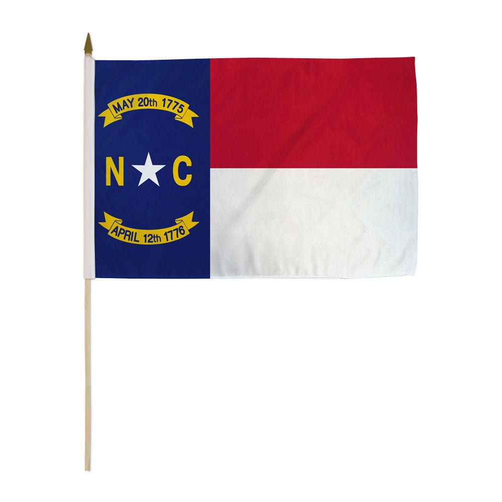 North Carolina 12x18in Stick Flag - Flags Importer