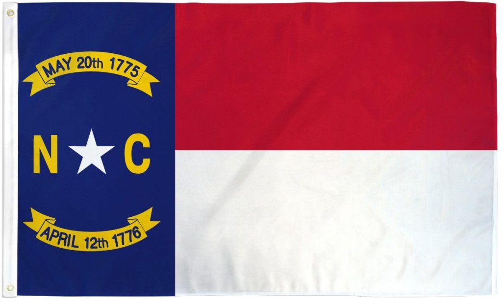 North Carolina Flag 2x3ft Poly - Flags Importer