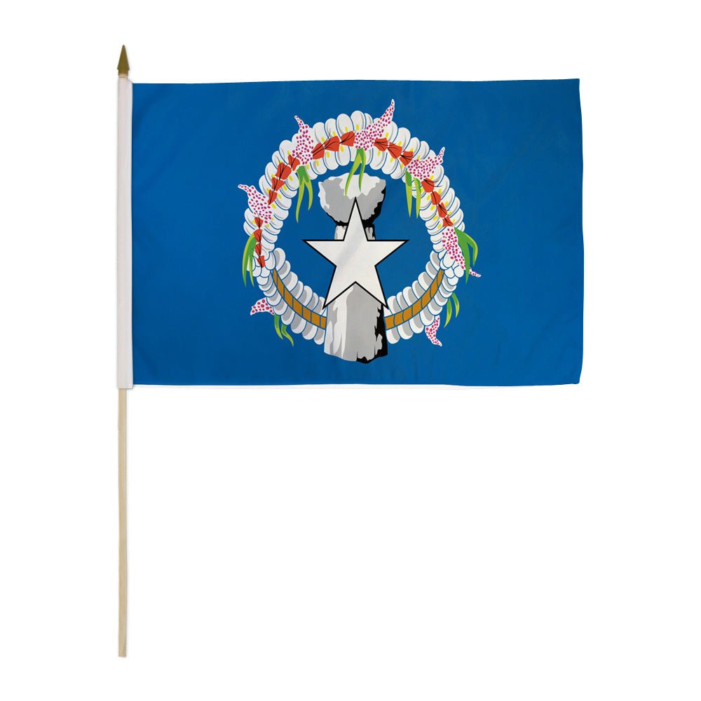 Northern Marianas 12x18in Stick Flag - Flags Importer