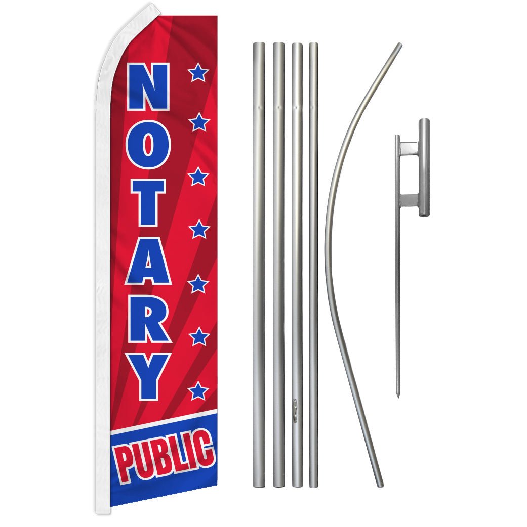 Notary Public Super Flag & Pole Kit - Flags Importer