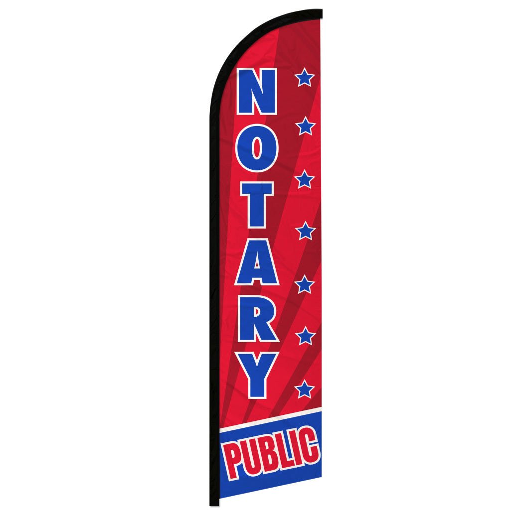 Notary Public Windless Banner Flag - Flags Importer