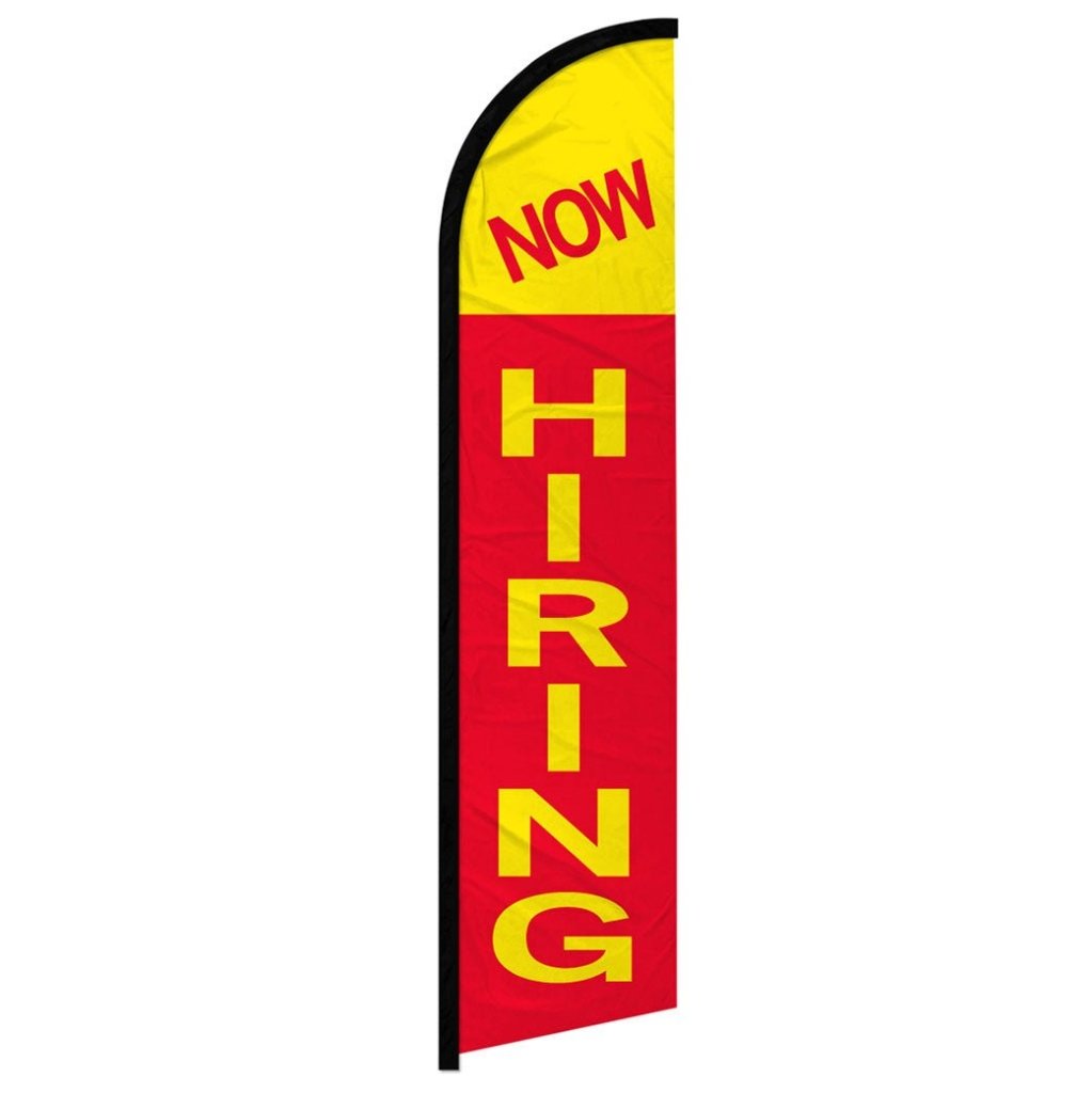 Now Hiring Windless Banner Flag - Flags Importer