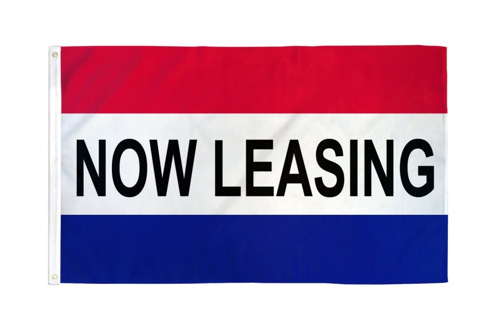 Now Leasing Flag 3x5ft Poly - Flags Importer