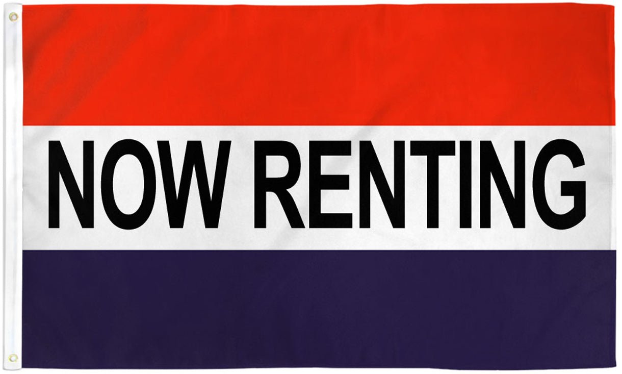 Now Renting Flag 3x5ft Poly - Flags Importer