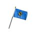 Oklahoma 4x6in Stick Flag - Flags Importer