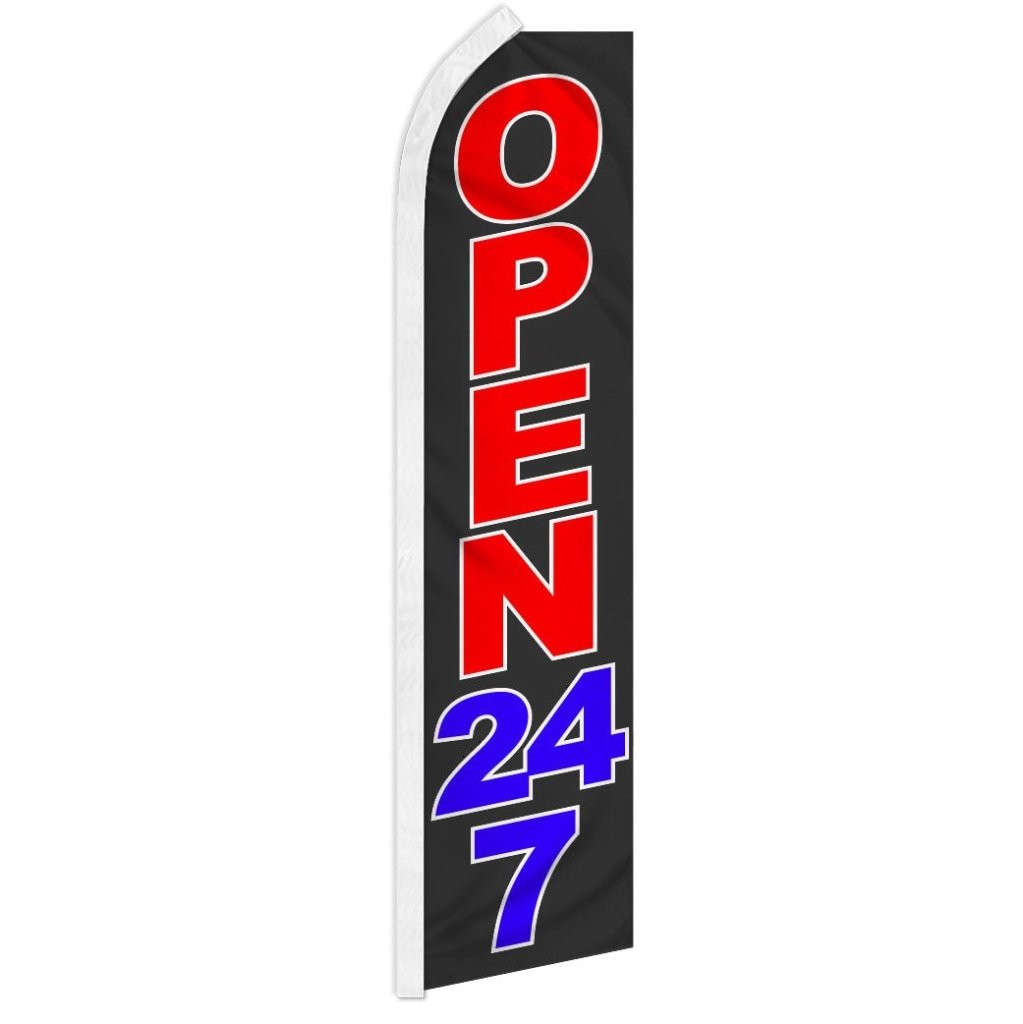 Open 24/7 Super Flag - Flags Importer