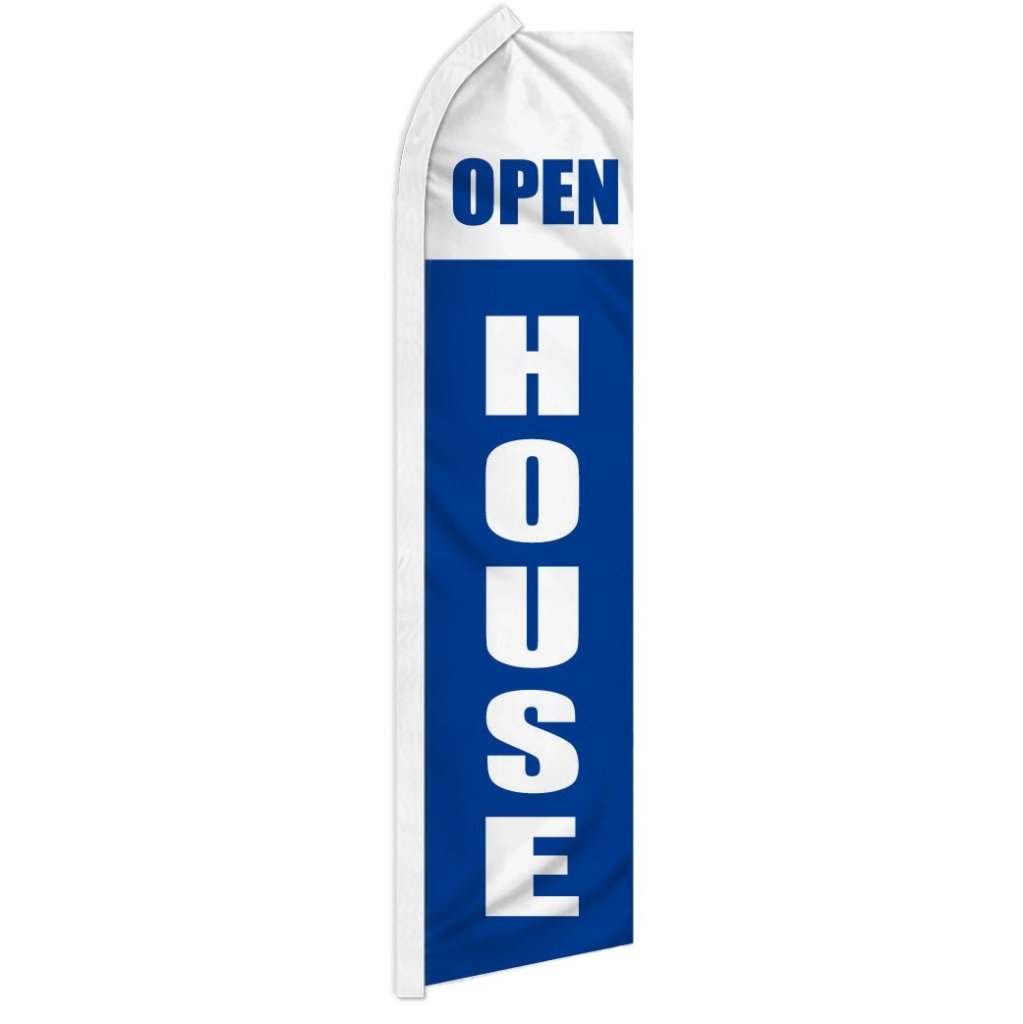 Open House (Blue & White) Super Flag - Flags Importer