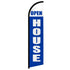 Open House (Blue & White) Windless Banner Flag - Flags Importer