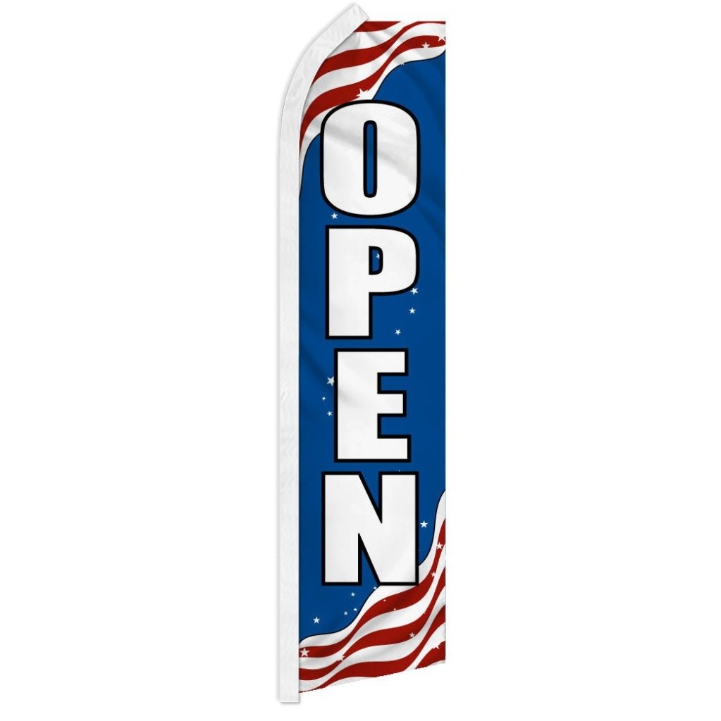 Open (Patriotic) Super Flag - Flags Importer