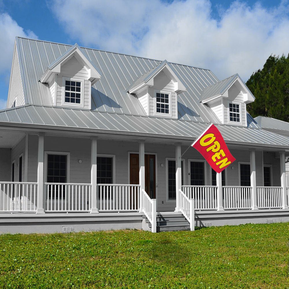 Open (Red & Yellow) 3x5ft DuraFlag - Flags Importer