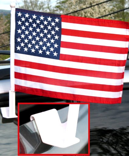 Open (RWB) Single - Sided Car Flag - Flags Importer