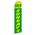 Open Sundays (Green & Yellow) Super Flag - Flags Importer