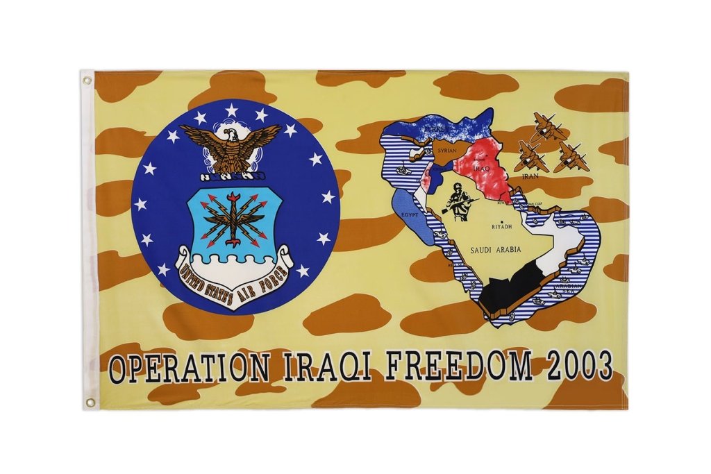 Operation Iraqi Freedom (Air Force) Flag 3x5ft Poly - Flags Importer