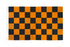 Orange & Black Checkered Flag 2x3ft Poly - Flags Importer