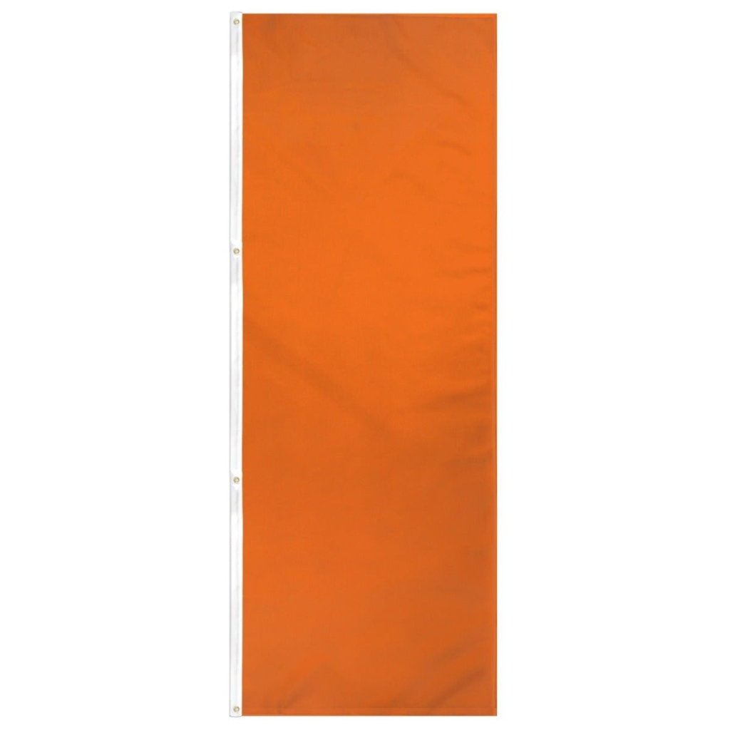 Orange Solid Color 3x8ft DuraFlag Banner - Flags Importer