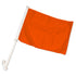 Orange Solid Color Double - Sided Car Flag - Flags Importer