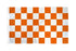 Orange & White Checkered Flag 3x5ft Poly - Flags Importer