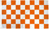 Orange & White Checkered Flag 3x5ft Poly - Flags Importer