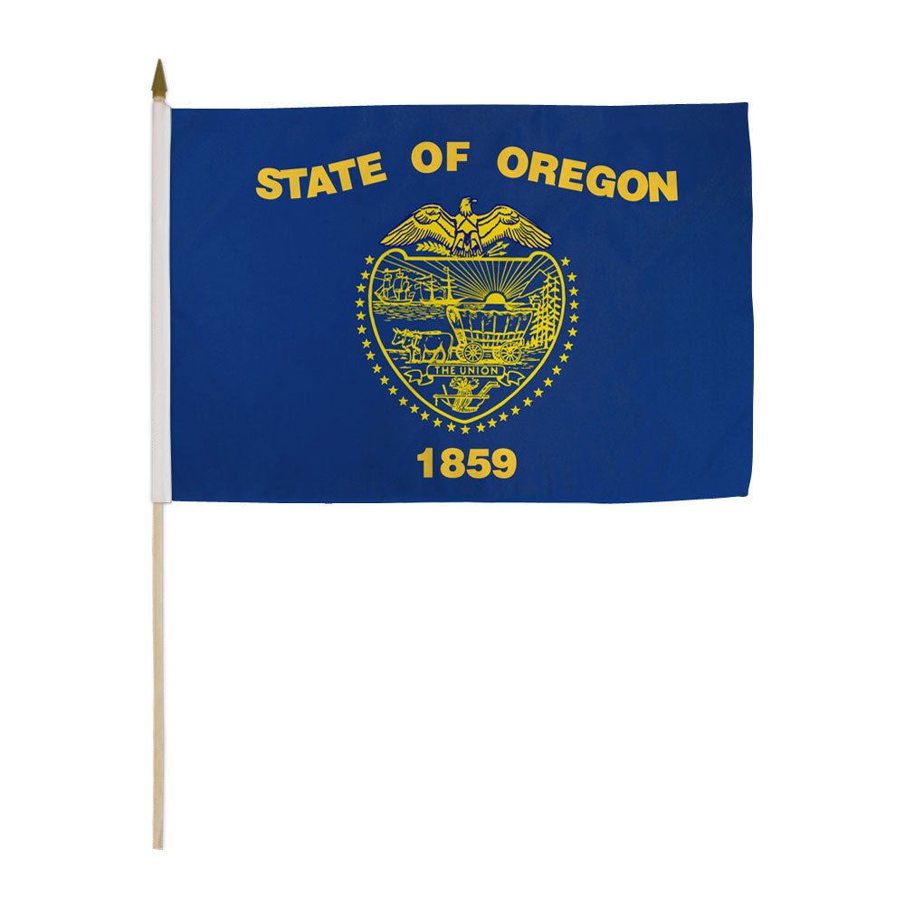 Oregon 12x18in Stick Flag - Flags Importer