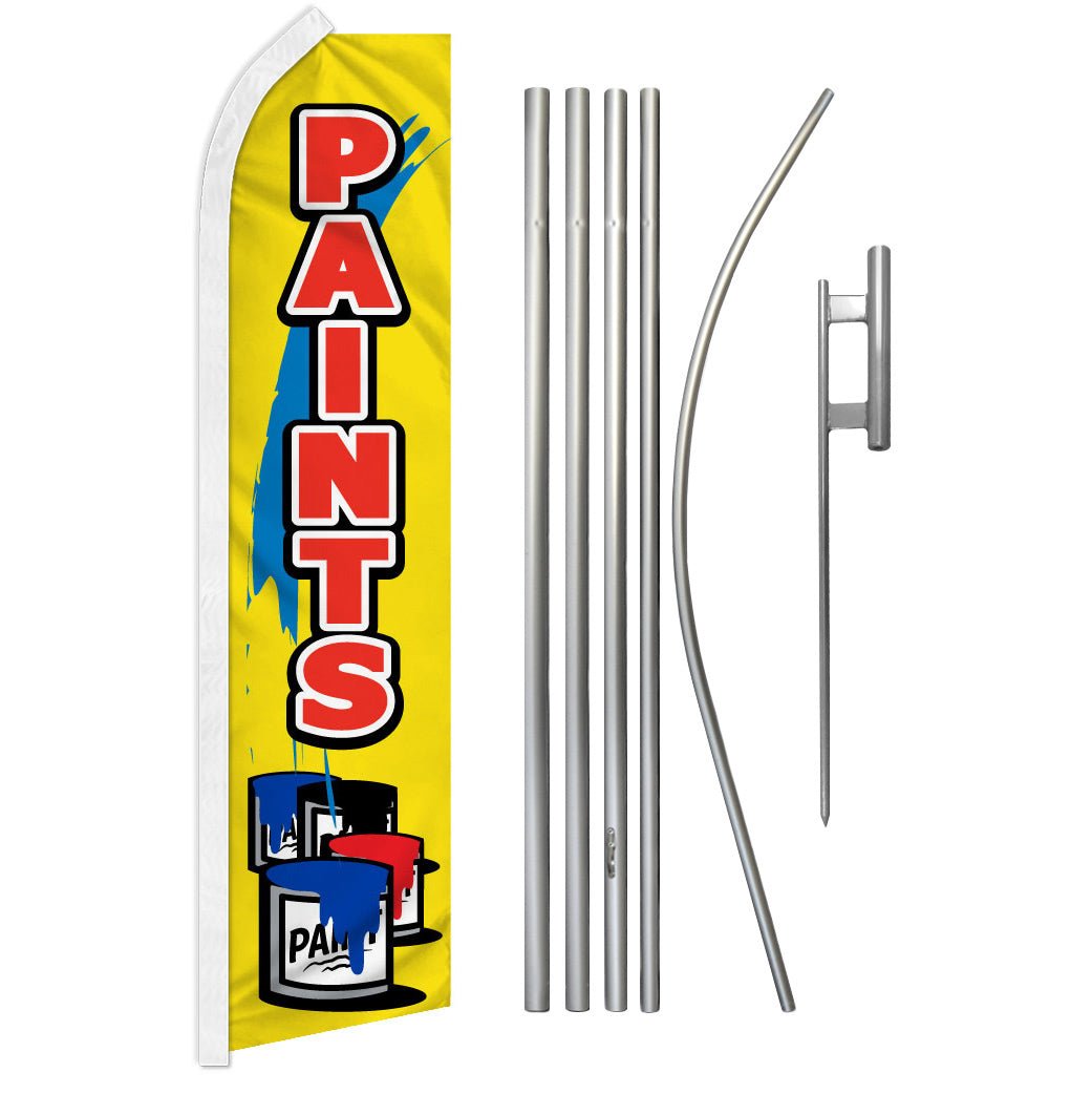 Paints Super Flag & Pole Kit - Flags Importer